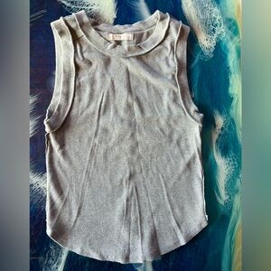 SALE! WE THE FREE Women’s Go to Crewneck Cotton Tank Top GRAY Size M-L worn X1